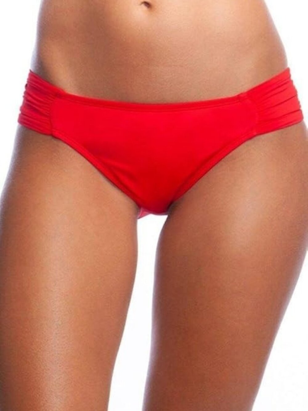 La Blanca L108769 Womens Flame Island Goddess Side Shirred Hipster Bottom Sz 10
